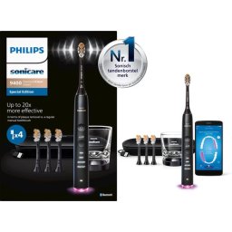 Philips Sonicare Diamondclean Smart 9400 - Elektrische tandenborstel - 4 opzetborstels - Zwart HX991