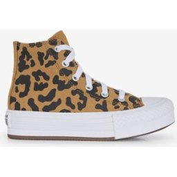 Schoenen Converse Chuck Taylor Eva Lift Hi Leopard- Baby Bruin/zwart Unisex 29