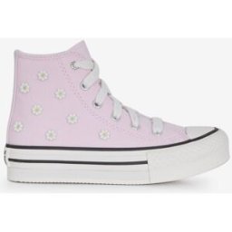 Schoenen Converse Chuck Taylor Eva Lift Hi Beads- Baby Roze/wit Unisex 29