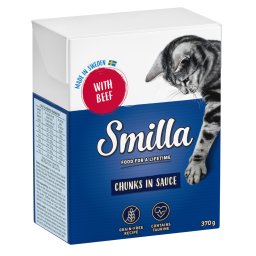 6x370 g Smilla Hapjes Rund in Saus Katten Natvoer