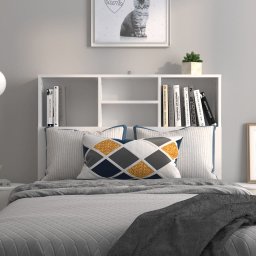 vidaXL Hoofdbordkast 100x19x103,5 cm wit