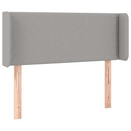 vidaXL Hoofdbord LED 83x16x78/88 cm stof lichtgrijs