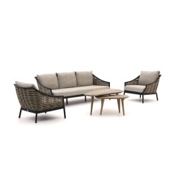 + 15% kassakorting | Apple Bee Milou/ROUGH-K stoel-bank loungeset 5-delig - Laagste prijsgarantie!