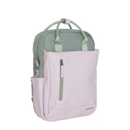 New Rebels Ferron Miami Rugzak 9L Waterafstotende Laptop Rugtas 13 inch Schooltas en Werktas van PU Nylon Comfortabel Lila