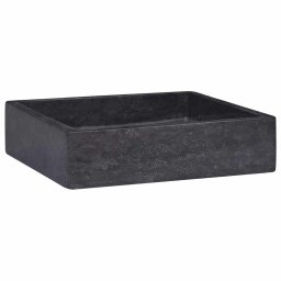 vidaXL Gootsteen 40x40x10 cm marmer zwart