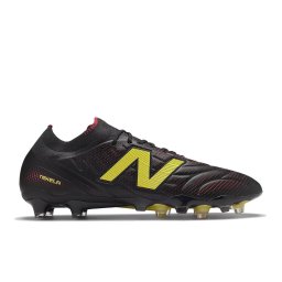New Balance Tekela V5 Elite Low Gras Voetbalschoenen (FG) Zwart Geel Rood