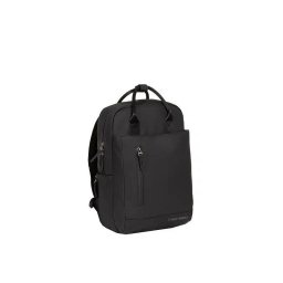 New Rebels Bruce Miami Rugzak 9L Waterafstotende Laptop Rugtas 13 inch Schooltas en Werktas van PU Nylon Comfortabel Comp 9L Black