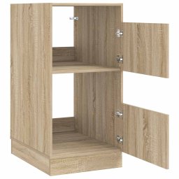 vidaXL Wasmeubel met opslag Sonoma 50 x 68 x 102 cm Bewerkt hout
