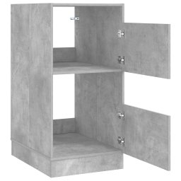 vidaXL Wasmeubel met opslag Betonkleurig 50 x 68 x 102 cm Bewerkt hout
