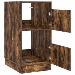 vidaXL Wasmeubel Gerookt eiken 50 x 68 x 102 cm Bewerkt hout