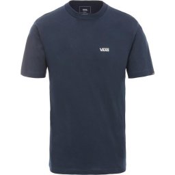 Vans - Maat XL - Left Chest Logo Tee Heren T-shirt - Navy/White