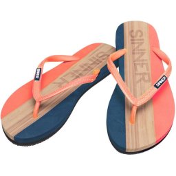SINNER Capitola - Maat 39 - Dames Slippers - Oranje/Licht bruin