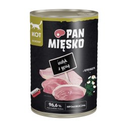 12x400g Pan Mięsko Cat kalkoen met gans natvoer voor katten