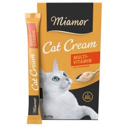 6x15g Cat Multi-Vitamine Crème Miamor Kattensnacks