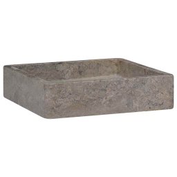 vidaXL Gootsteen 40x40x10 cm marmer grijs