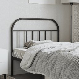 vidaXL Vervangend hoofdbord metaal zwart 107 cm