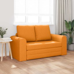 vidaXL Slaapbank Donkergeel 148 x 71 x 83 cm Stof