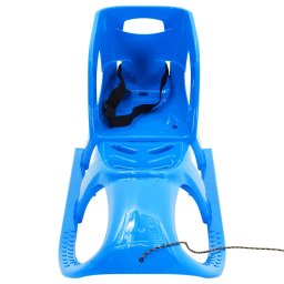 vidaXL Slee met zitje 102,5x40x23 cm polypropeen blauw