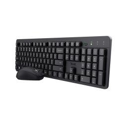 Trust ODY II WIRELESS KEYBOARD & MOUSE BE Toetsenbord Zwart