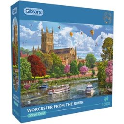 Steve Crisp - Worcester from the River Puzzel (1000 stukjes)