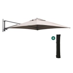 + 15% kassakorting | Shadowline muurparasol 200x200cm - Laagste prijsgarantie!