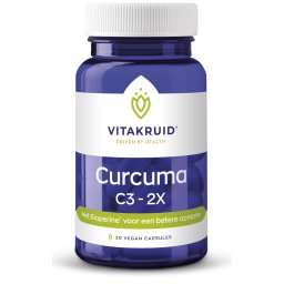 Vitakruid Curcuma C3-2X (95% curcuminoïden) met Bioperine® 30