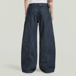 Helyx Cinch Wide Neo Raw Jeans - Donkerblauw - Dames