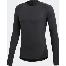 adidas - Maat XXL - Alpaskin Sport LS Heren Sportshirt - Black