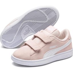 PUMA - maat 34- Smash v2 SD V - White/ Pink
