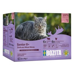 24x 85g Bozita Morsels in Sauce Senior Plenty Gemengd Pakket Nat Kattenvoer