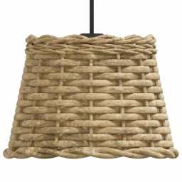 vidaXL Plafondlampenkap Ø20x15 cm wicker bruin