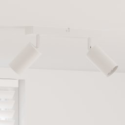 vidaXL Plafondspot met schijnwerpers Wit 26 x 6 x 16 cm Metaal