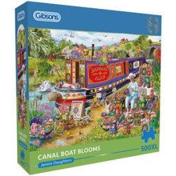 Janice Daughters- Canal Boat Blooms Puzzel (500XL stukjes)