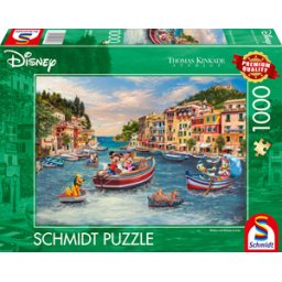 Disney Mickey en Minnie Italië Puzzel (1000 stukjes)
