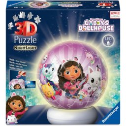NightLight 3D Puzzel - Gabby's Dollhouse (73 stukjes)
