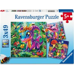 Baby Garden Dragons Puzzel (3x49 stukjes)