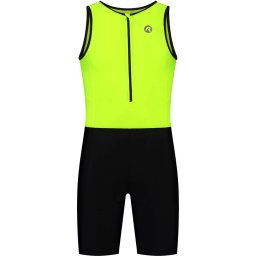 Rogelli - Maat 2XL Florida Trisiut Met Korte Mouwen Voor Triatlon - Unisex - Zwart, Fluor