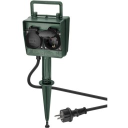Goobay IP44 outdoor stekkerdoos | 4 contacten | grondpin | 2 meter