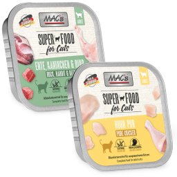 64x100g MAC's Cat Bowl Mix Puur Kip, Eend, Konijn & Rundvlees kattenvoer nat