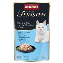 18 x 50 g Animonda Vom Feinsten Adult in Saus kipfilet + witte tonijn in saus nat kattenvoer