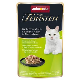 18 x 50 g Animonda Vom Feinsten Adult in Saus Witte Tonijn, Calamari + Algen in Mosselsaus kattenvoer nat
