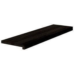 vidaXL Traptreden 12 st 90x30x2 cm massief eikenhout bruin-zwart