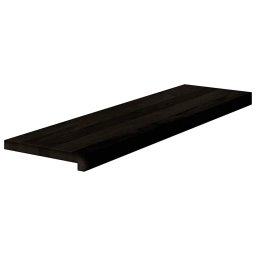 vidaXL Traptreden 16 st 90x30x2 cm massief eikenhout bruin-zwart
