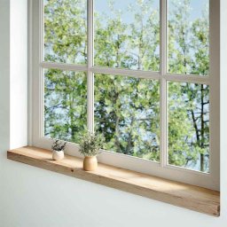 vidaXL Vensterbanken 2 st onbehandeld 140x15x2 cm massief eikenhout