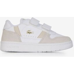 Schoenen Lacoste T-clip- Baby Wit/beige Unisex 20,5
