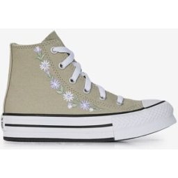 Schoenen Converse Chuck Taylor Eva Lift Hi Floral- Baby Khaki/wit Unisex 29