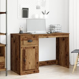 vidaXL Bureau Oud Hout 50 x 115 x 75 cm Bewerkt hout