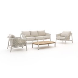 + 15% kassakorting | Zavelli Cuore stoel-bank loungeset 4-delig 5-zits - Laagste prijsgarantie!