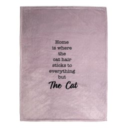 TIAKI kattendeken "Home" taupe 75x100cm