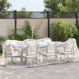 vidaXL Doorzichtig zeildoek met zeilringen 2x4 m polyethyleen